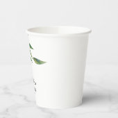 Clementine Watercolor "Cutie" Baby Shower Pappbecher (Links)