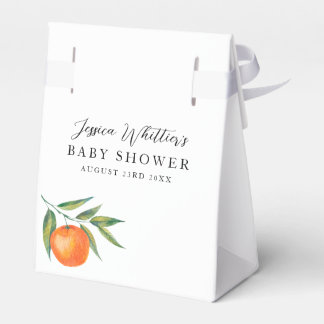Clementine Watercolor "Süße" Babyparty Geschenkschachtel