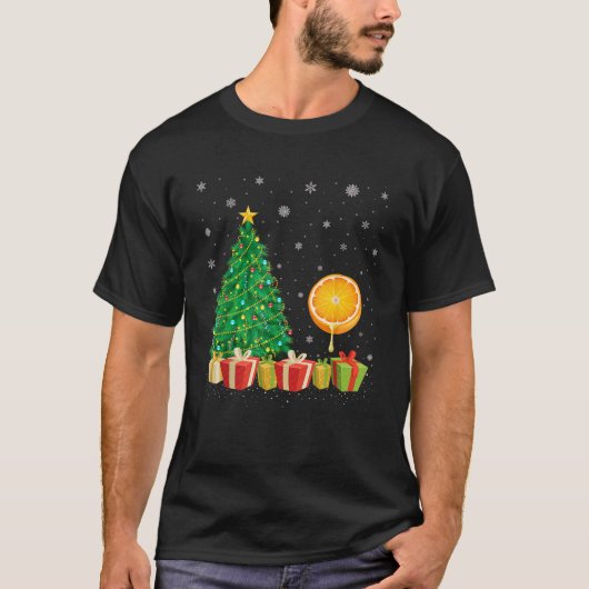 Clementine Xmas Tree Lighting Weihnachtsmannmütze  T-Shirt (Vorderseite)