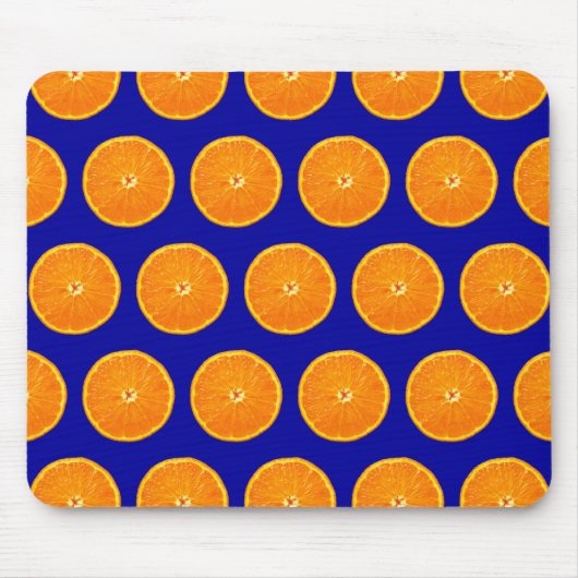 Clementinen auf blau mousepad (Vorne)