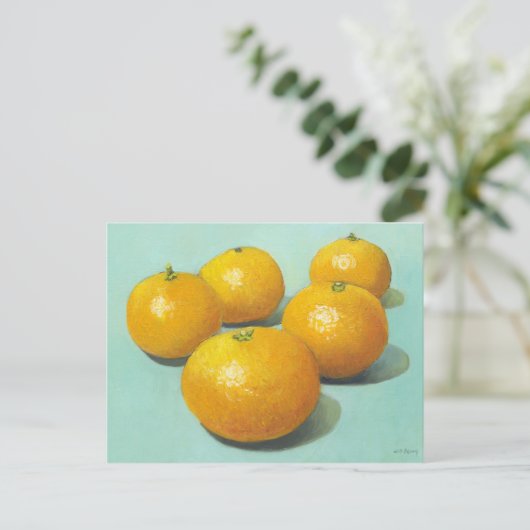 Clementinen Stillleben - II Postkarte (Stehend Vorderseite)