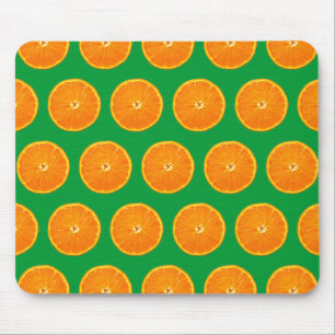 Clementines zu Grün Mousepad