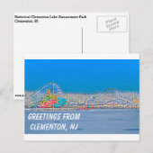 Clementon, NJ Postkarte (Vorne/Hinten)