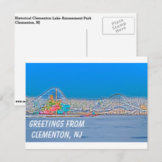 Clementon, NJ Postkarte (Vorne/Hinten)