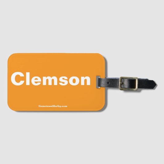 Clemson Bag Tag Gepäckanhänger (Vorderseite (Horizontal))