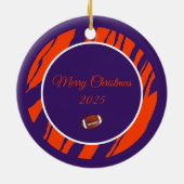Clemson Dog Fan Customizable Keramik Ornament (Hinten)