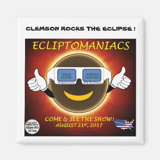 CLEMSON ECLIPSE MAGNET (Vorne)