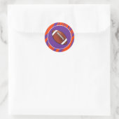 Clemson Fan anpassbar Runder Aufkleber (Tasche)