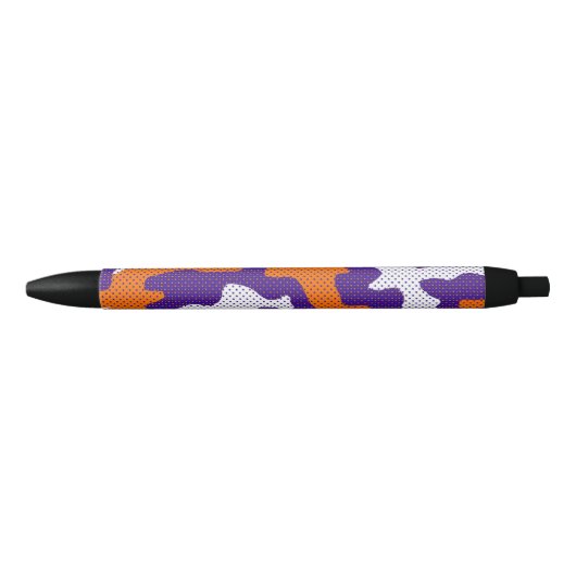Clemson-Inspired Orange & Purple Tiger Camo Kugelschreiber (Vorderseite)