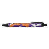 Clemson-Inspired Orange & Purple Tiger Camo Kugelschreiber (Oberseite)