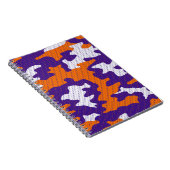 Clemson-Inspired Orange & Purple Tiger Camo Notizblock (Rechte Seite)