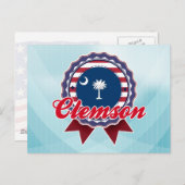 Clemson, SC Postkarte (Vorne/Hinten)