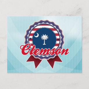 Clemson, SC Postkarte