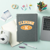 Clemson Vintage Varsity Style Typografie Aufkleber (iPad Hülle)