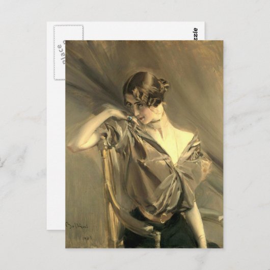 Cleo de Merode - Boldini Postkarte (Vorne/Hinten)