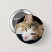 Cleo Katzen-Knopf Button (Vorne & Hinten)