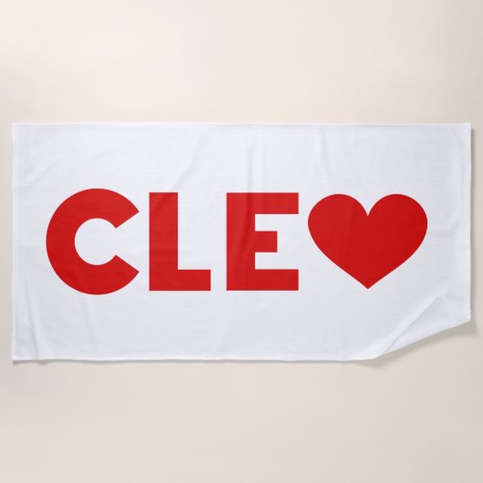 Cleo Liebe Strandtuch (Vorderseite)