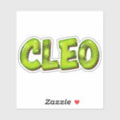 Cleo Name Kiwi Design Aufkleber Sticker (Blatt)
