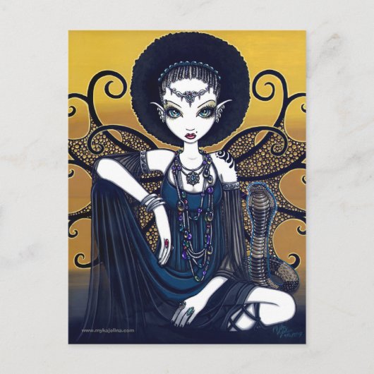 "Cleo" Postcard ägyptische Cobra Feary Goddess Postkarte (Vorderseite)
