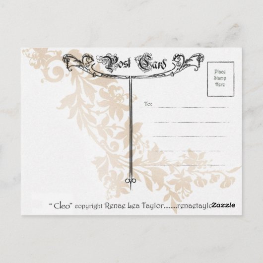 Cleo Postkarte (Rückseite)