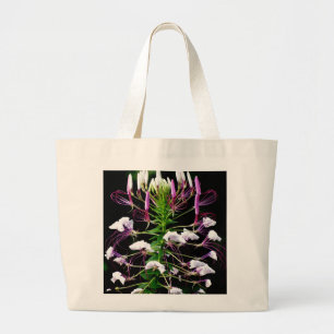 Cleome Hassleriana Spinnen-Blumen-lila Blumen Jumbo Stoffbeutel