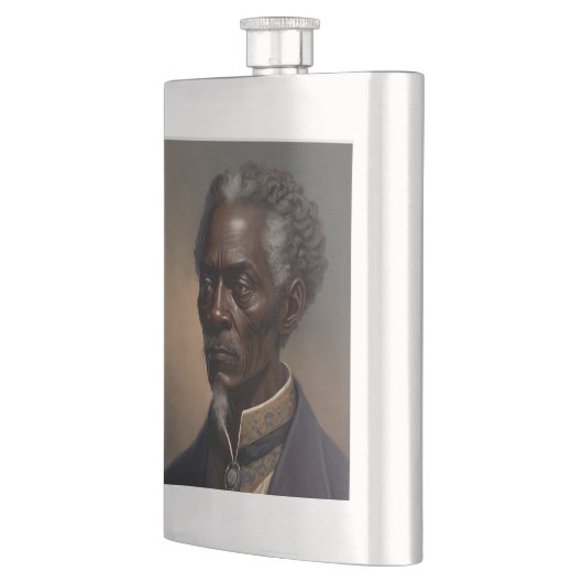 Cleon Porträt Gemälde Flachmann (Links)