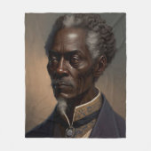 Cleon Porträt Gemälde Fleecedecke (Vorderseite)