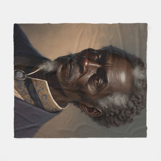 Cleon Porträt Gemälde Fleecedecke (Vorderseite (Horizontal))