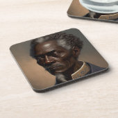 Cleon Porträt Gemälde Getränkeuntersetzer (Linke Seite)