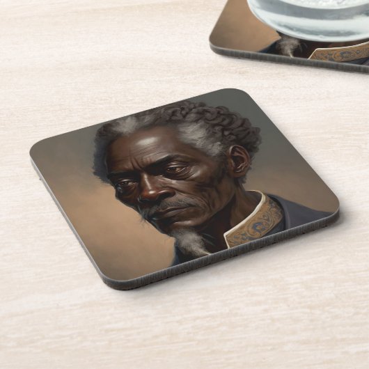 Cleon Porträt Gemälde Getränkeuntersetzer (Linke Seite)