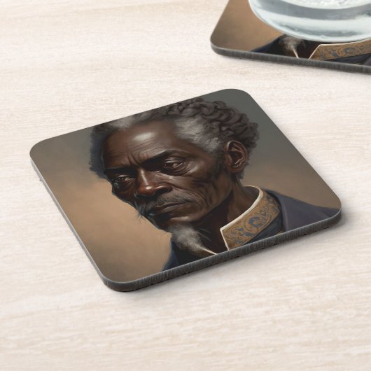 Cleon Porträt Gemälde Getränkeuntersetzer (Linke Seite)