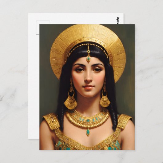 Cleopatra Ägyptische Königin Portrait Art Postkarte (Vorne/Hinten)