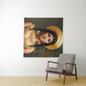 Cleopatra Ägyptische Königin Portrait Art Wandteppich (Beispiel (Horizontal))