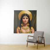 Cleopatra Ägyptische Königin Portrait Art Wandteppich (Beispiel)