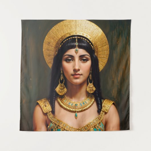 Cleopatra Ägyptische Königin Portrait Art Wandteppich (Vorderseite)