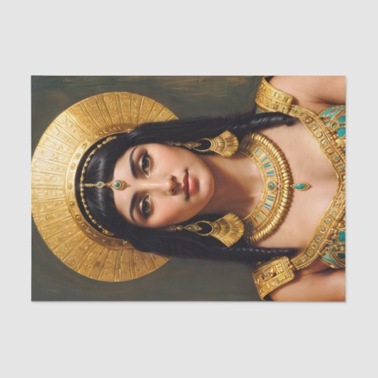 Cleopatra Ägyptische Königin Portrait Seidenpapier (Vorderseite)