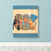 CLEOPATRA Ägyptische Königin Vintage Stilkunst Leinwanddruck (Insitu (Holzboden))