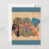 CLEOPATRA Ägyptische Königin Vintage Stilkunst Postkarte (Vorne/Hinten)