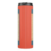 CLEOPATRA Ägyptische Königin Vintage Stilkunst Thermosbecher (Rückseite)