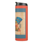 CLEOPATRA Ägyptische Königin Vintage Stilkunst Thermosbecher (Nach rechts gedreht)