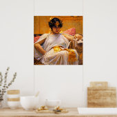 Cleopatra by John William Waterhouse Poster (Küche)