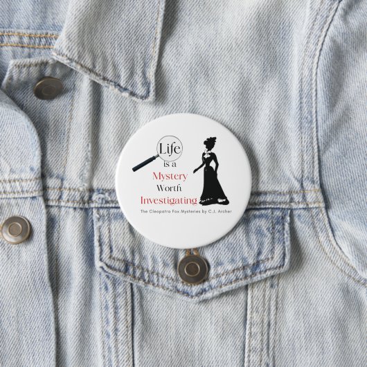 Cleopatra Fox Mysteries Button Button Abzeichen (Beispiel)