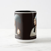 Cleopatra: "Ich werde nicht überwältigt werden", T Zweifarbige Tasse (Mittel)