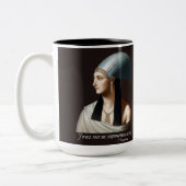 Cleopatra: "Ich werde nicht überwältigt werden", T Zweifarbige Tasse (Links)