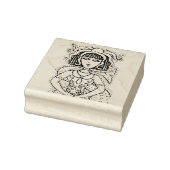 CLEOPATRA OCTOPUS MERMAID, FANTASY GOTH SIREN GUMMISTEMPEL (Stempel)