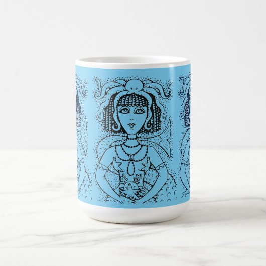 CLEOPATRA OCTOPUS MERMAID, FANTASY GOTH SIREN KAFFEETASSE (Mittel)