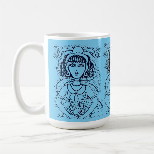 CLEOPATRA OCTOPUS MERMAID, FANTASY GOTH SIREN KAFFEETASSE (Links)