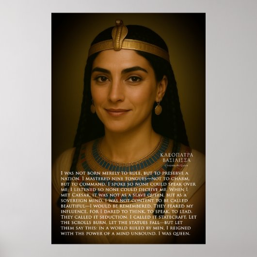 CLEOPATRA PHILATOR - Königin von Ägypten Poster (Vorne)