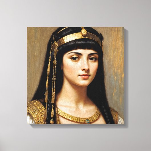 Cleopatra Portrait Ägyptische Königin Kunst Leinwanddruck (Vorderseite)