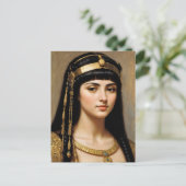 Cleopatra Portrait Ägyptische Königin Postkarte (Stehend Vorderseite)
